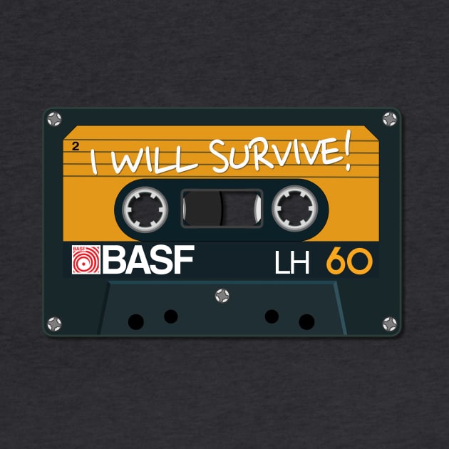 Vintage Audio Tape - BASF - I Will Survive! by chillibongostudio